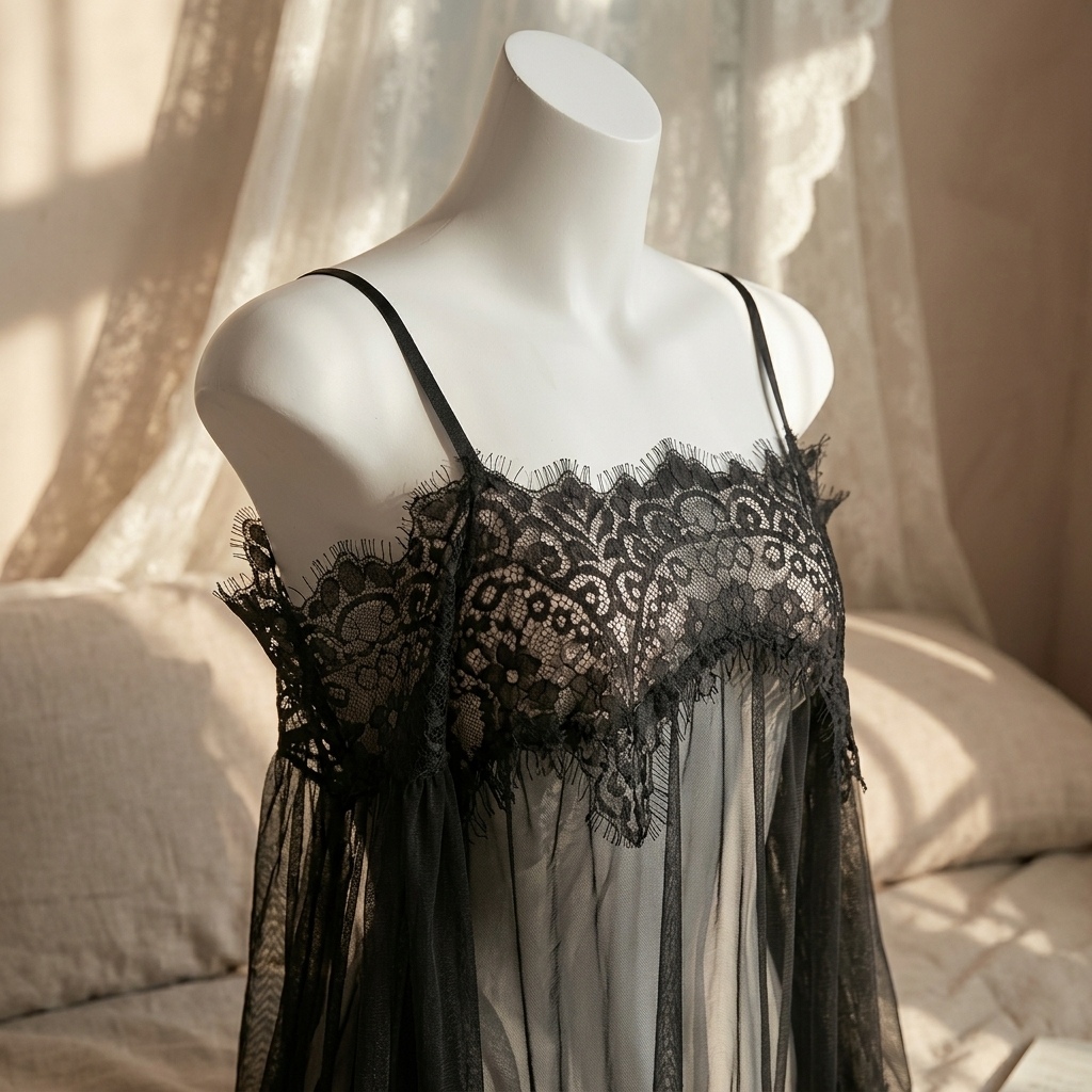 Women's Black Eyelash Lace Bab - đánh giá và giá Babydoll Chemise Night