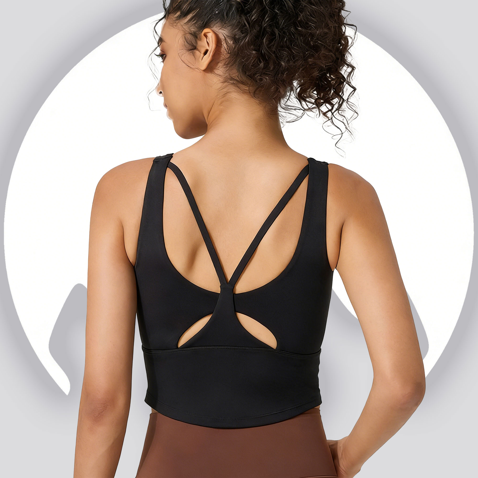 Women's Fixed Cup Yoga Sports  - đánh giá và giá Sports Bra High Impact