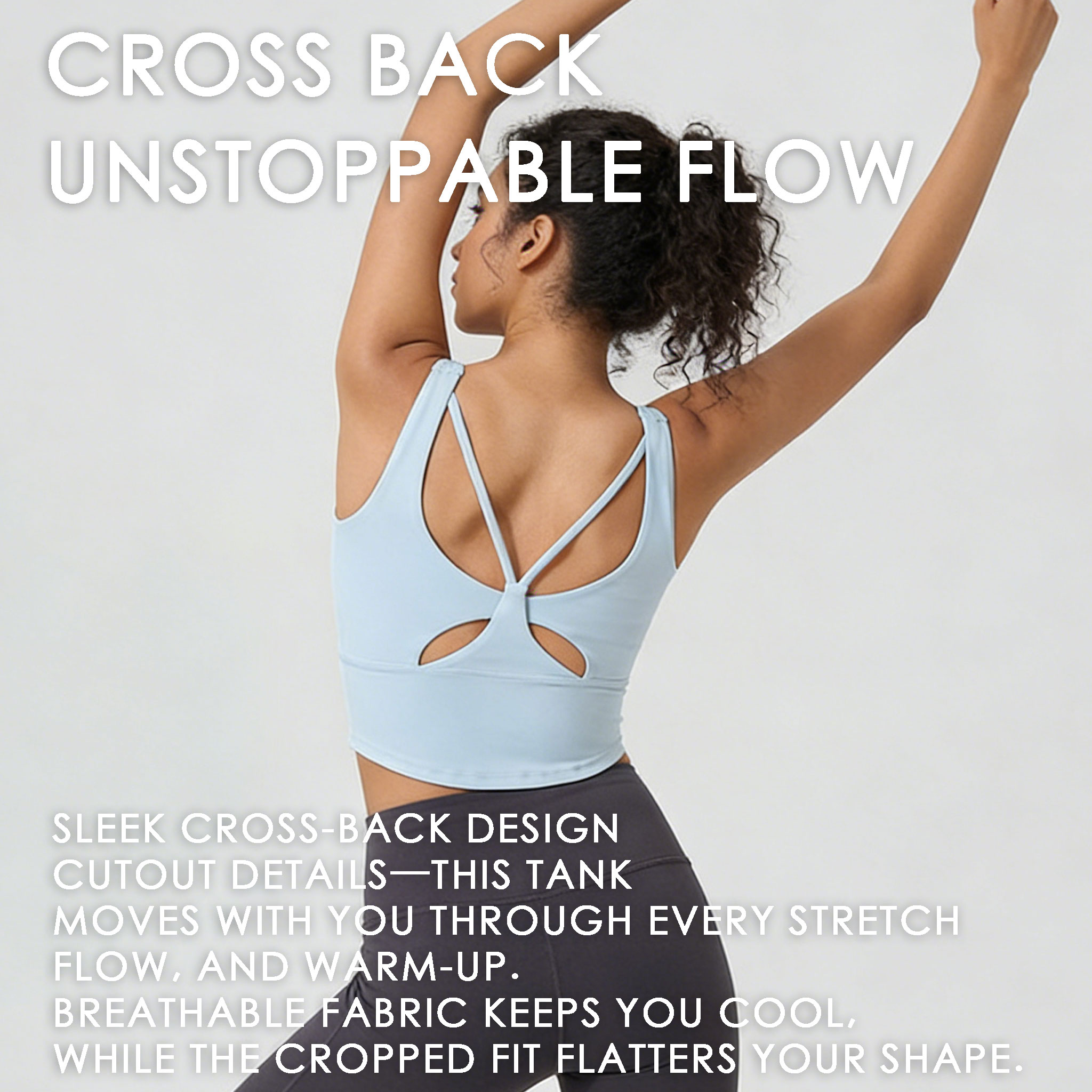 Women's Fixed Cup Yoga Sports  - đánh giá và giá Sports Bra High Impact